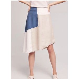 NWOT Holding Horses Patchwork Denim Skirt